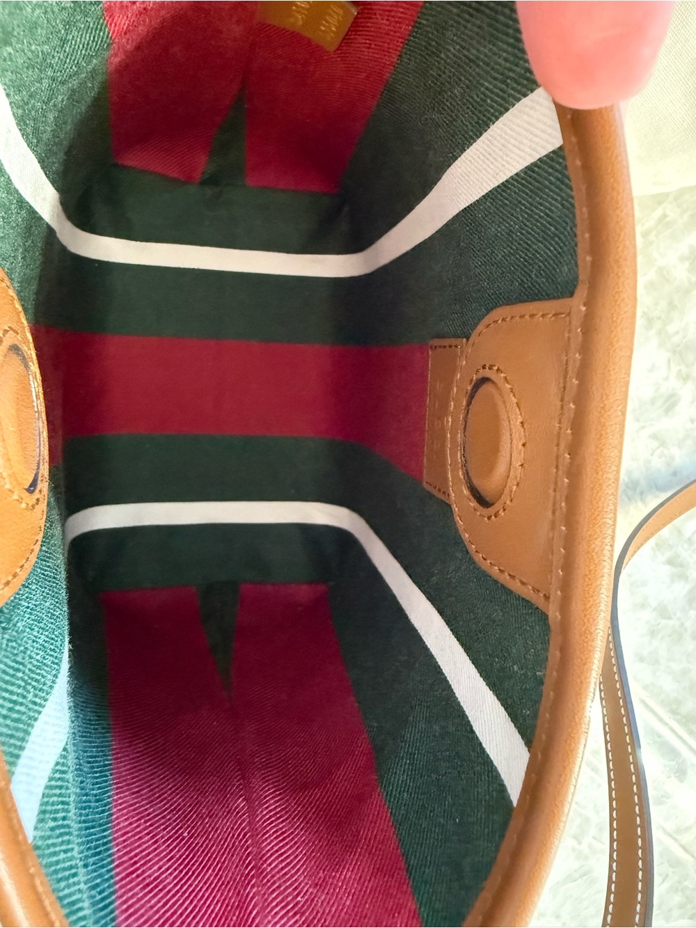 Gucci Nano Bucket Bag GG Supreme Crossbody - Picture 14 of 14